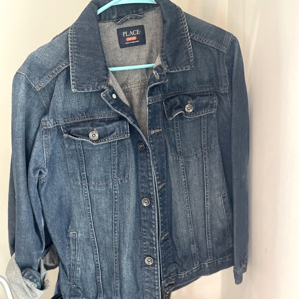 Two Children’s place size 16 denim jackets - fits women’s M